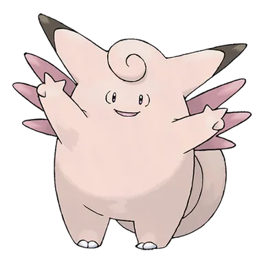 official artwork of clefable